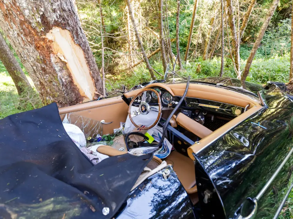 500 Bin Euro’luk Porsche, Ralli Sırasında Uçuruma Yuvarlandı