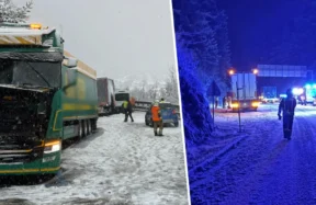 B177 ve Arlbergpass’ta Kriz: Kar Yağışı Ulaşımı Felç Etti