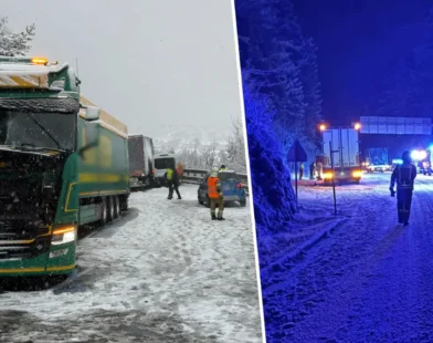 B177 ve Arlbergpass’ta Kriz: Kar Yağışı Ulaşımı Felç Etti