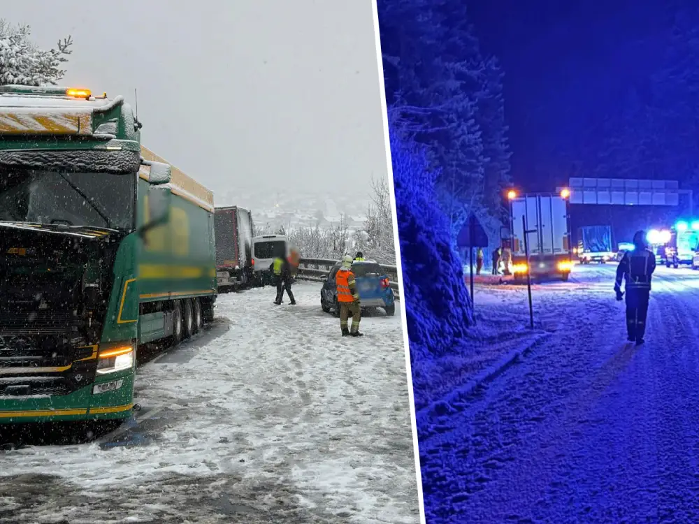 B177 ve Arlbergpass’ta Kriz: Kar Yağışı Ulaşımı Felç Etti