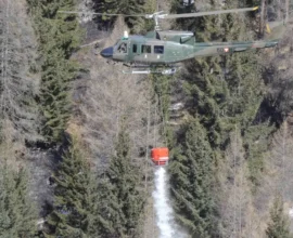 Steiermark’ta Orman Yangını: Askeri Helikopter Yangın Söndürmeye Destek Oldu