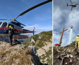 Tirol’de Dağ Zirvesinde Yangın: 1770 Metrede Alevlerle Mücadele