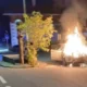 Tirol'de Tatilcilerin Otomobili Seyir Halindeyken Yandı Tirol'de Tatilcilerin Otomobili Seyir Halindeyken Yandı